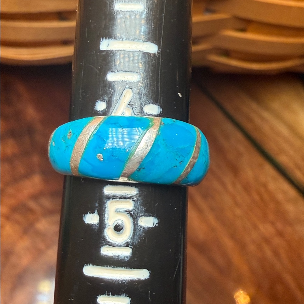 Turquoise and Sterling Silver Women's Ring